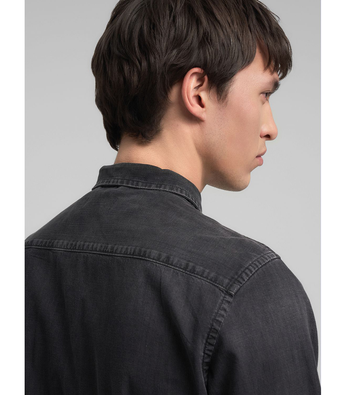 ブラックデニム ウエスタンシャツ 詳細画像 ブラック 7